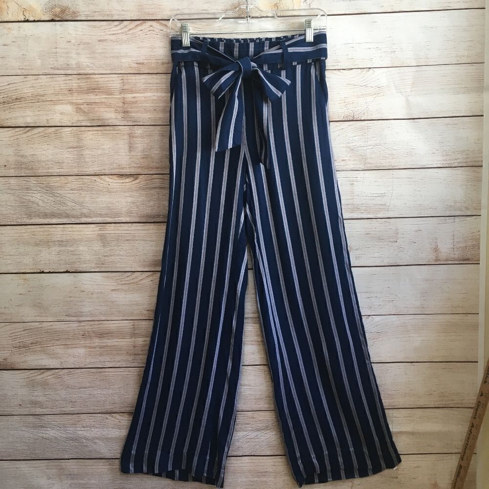 BANANA REPUBLIC WIDE LEG PANTS WITH TIE WAIST‎